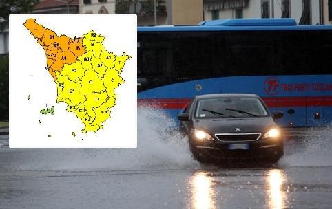 Maltempo: allerta arancione fino alle 11 di domani