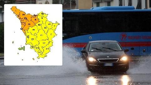 Maltempo: allerta arancione fino alle 11 di domani