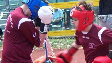 I baby pugili sul ring Che spettacolo alla Eos