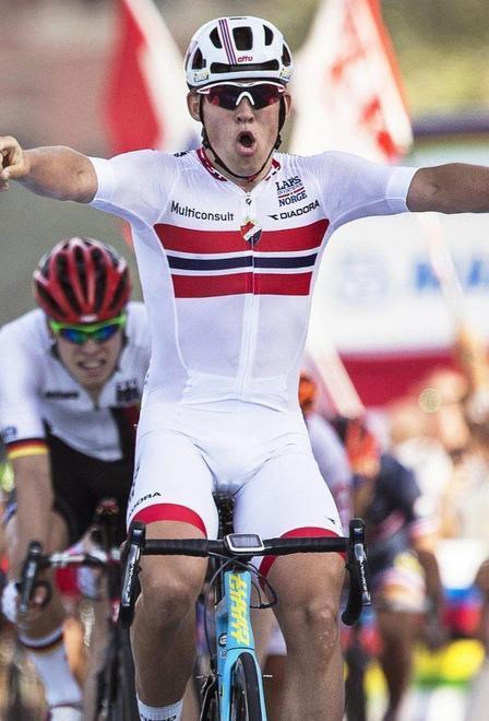 Under 23: Mareczko bronzo nella volata vinta da Halvorsen