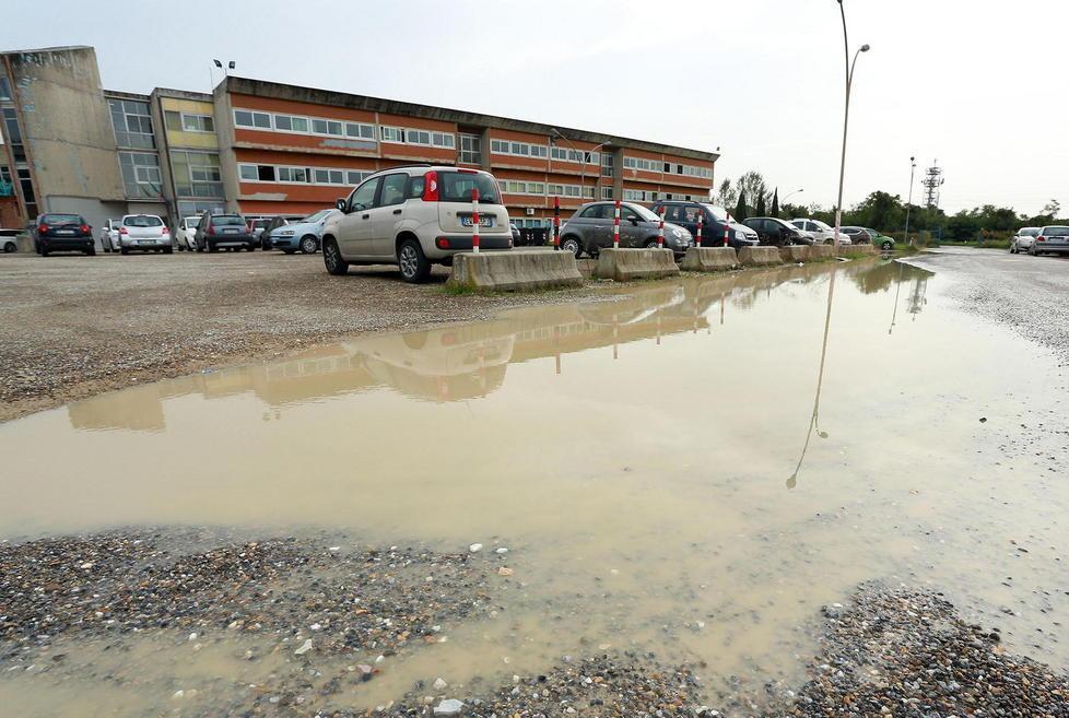 L’area allagata che ha scatenato la protesta (Foto Agenzia Carlo Sestini)