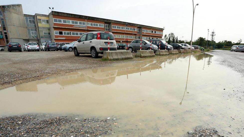 L’area allagata che ha scatenato la protesta (Foto Agenzia Carlo Sestini)