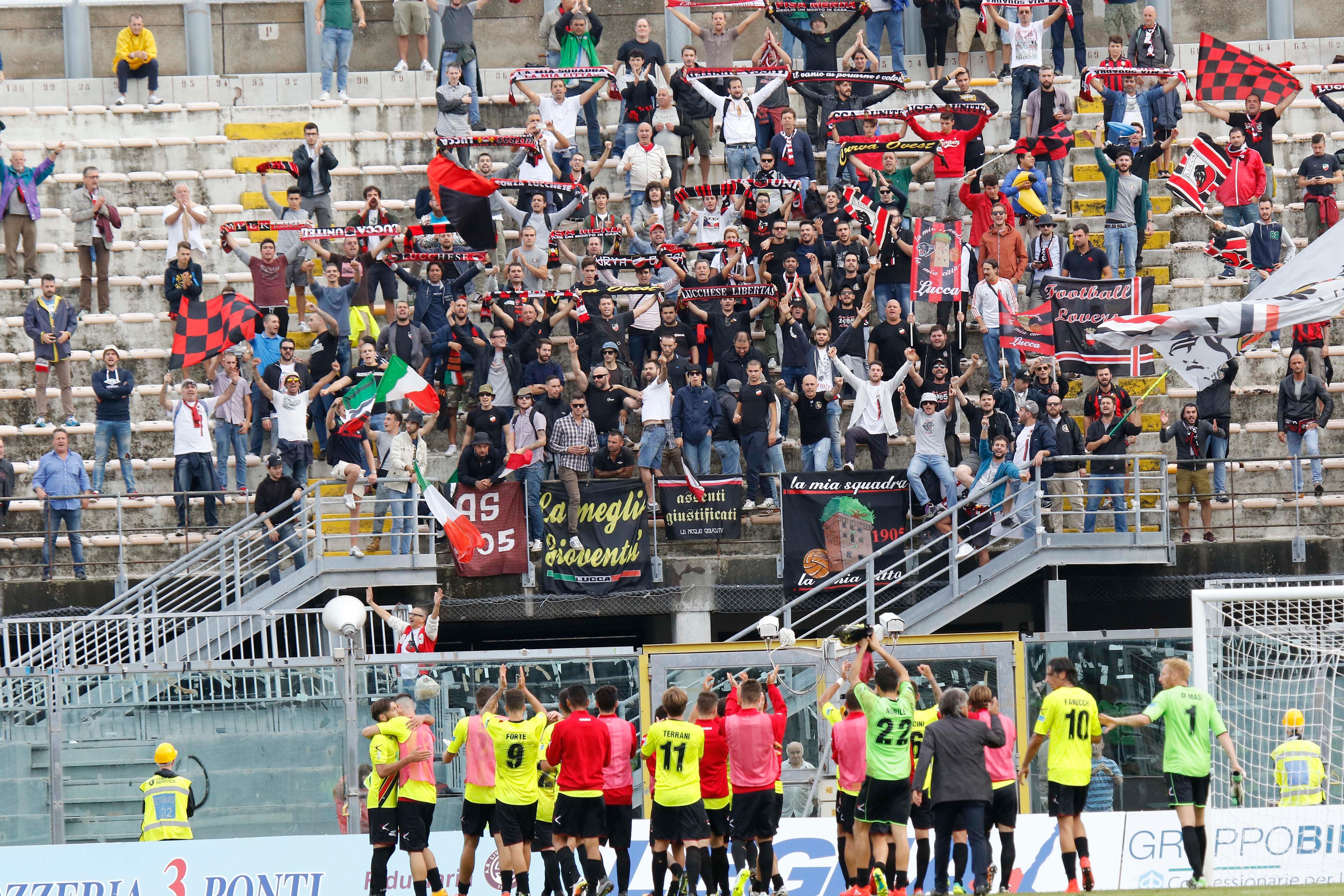 Cori contro Ciampi, altri 14 daspo a tifosi della Lucchese