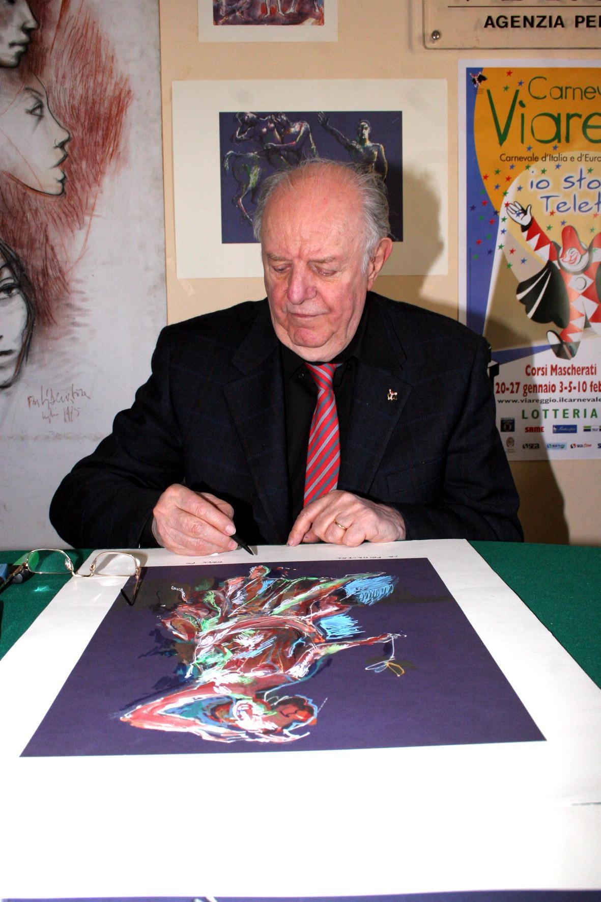Dario Fo al Carnevale di Viareggio