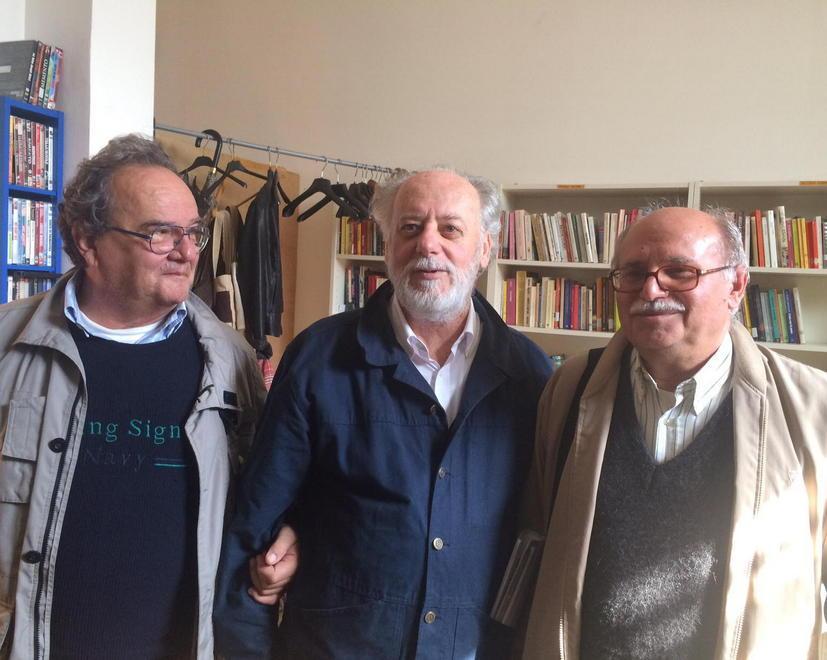 Da sinistra Roberto Barocci, Massimo Ceciarini e Pino Merisio