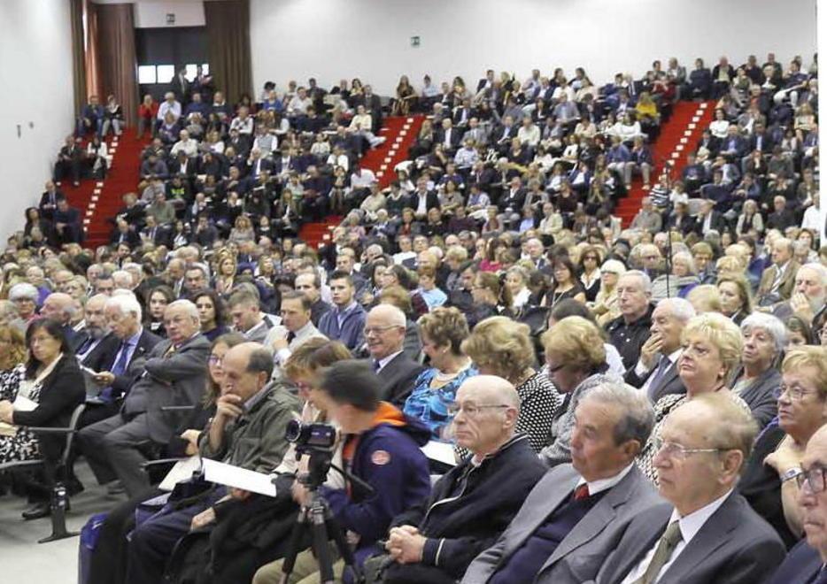 Uno scorcio della platea del Palacongressi