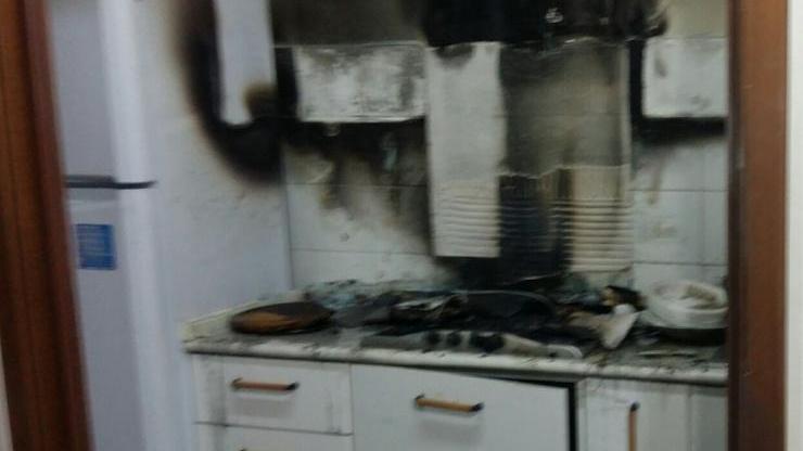Cucina a fuoco, anziani in ospedale