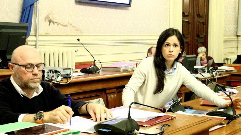 Il sindaco Filippo Nogarin e l'assessora al sociale Ina Dhimgjini (Marzi Pentafoto)
