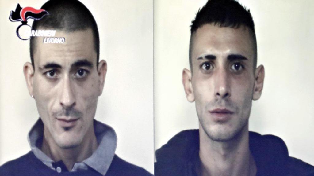 Enrico Salvi e Micael Del Vivo, arrestati dai carabinieri