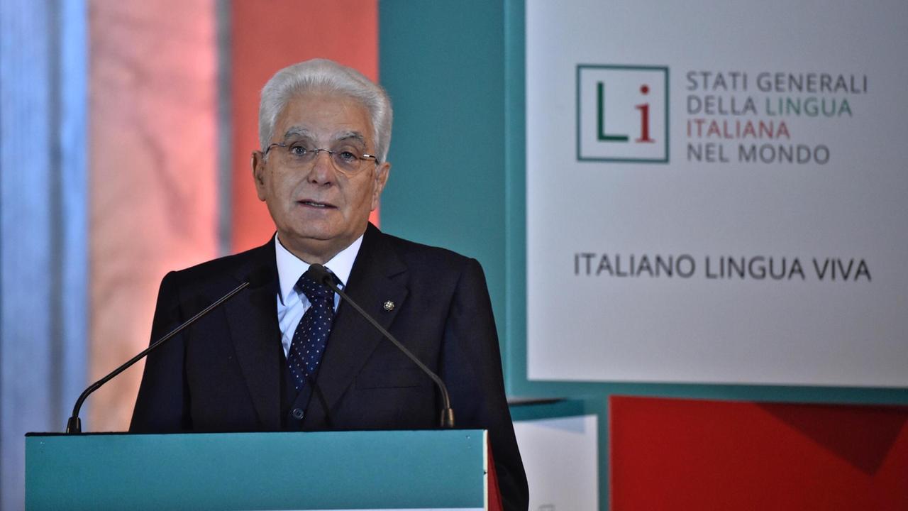 Il presidente della Repubblica Sergio Mattarella