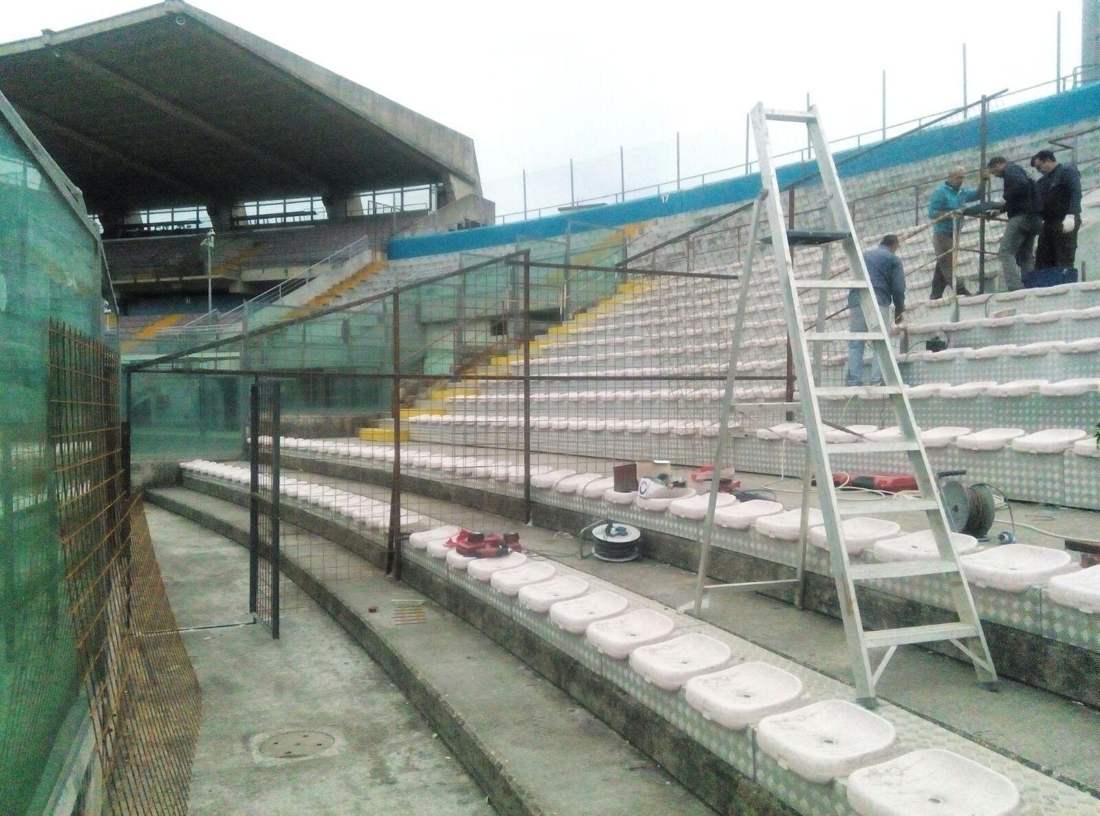 Lavori all'Arena
