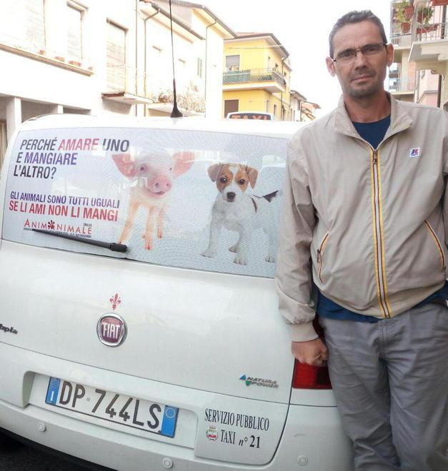In giro il tassista che difende gli animali
