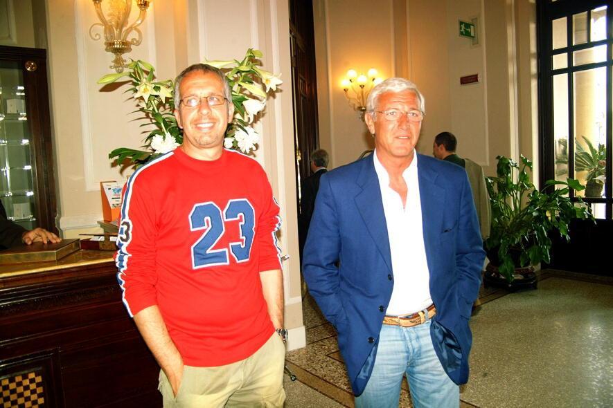 Marcello Lippi insieme a Massimiliano Maddaloni al Principe di Piemonte