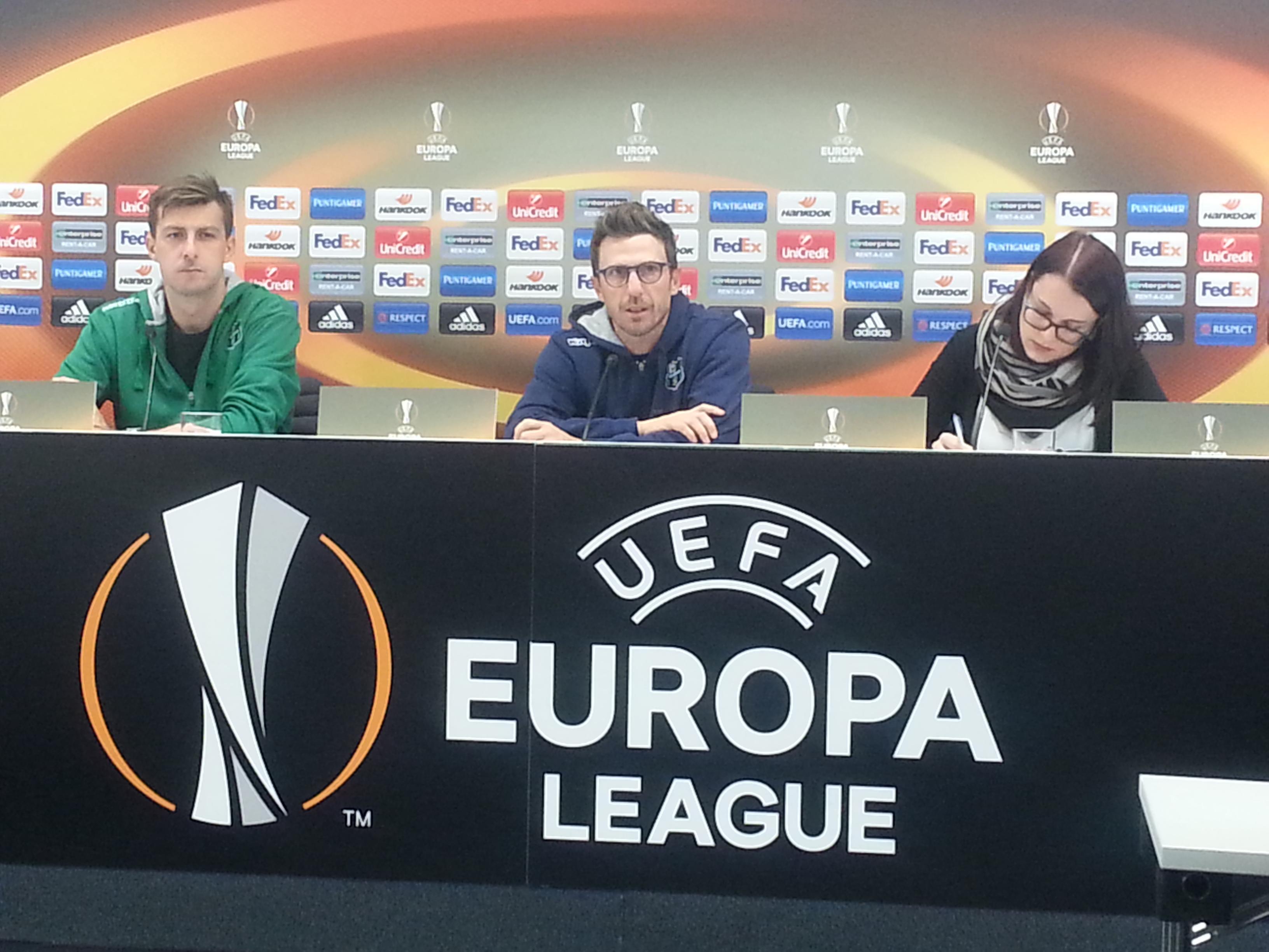 Il Sassuolo a Vienna. Di Francesco "Evitare gli errori del Belgio"