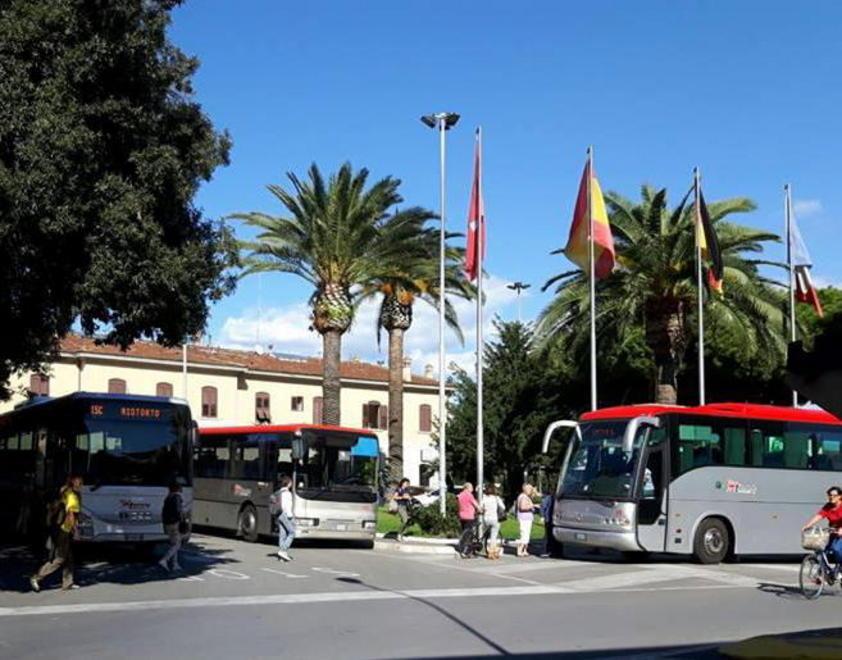 Bus in sosta a motori accesi I residenti: «Spostateli» 