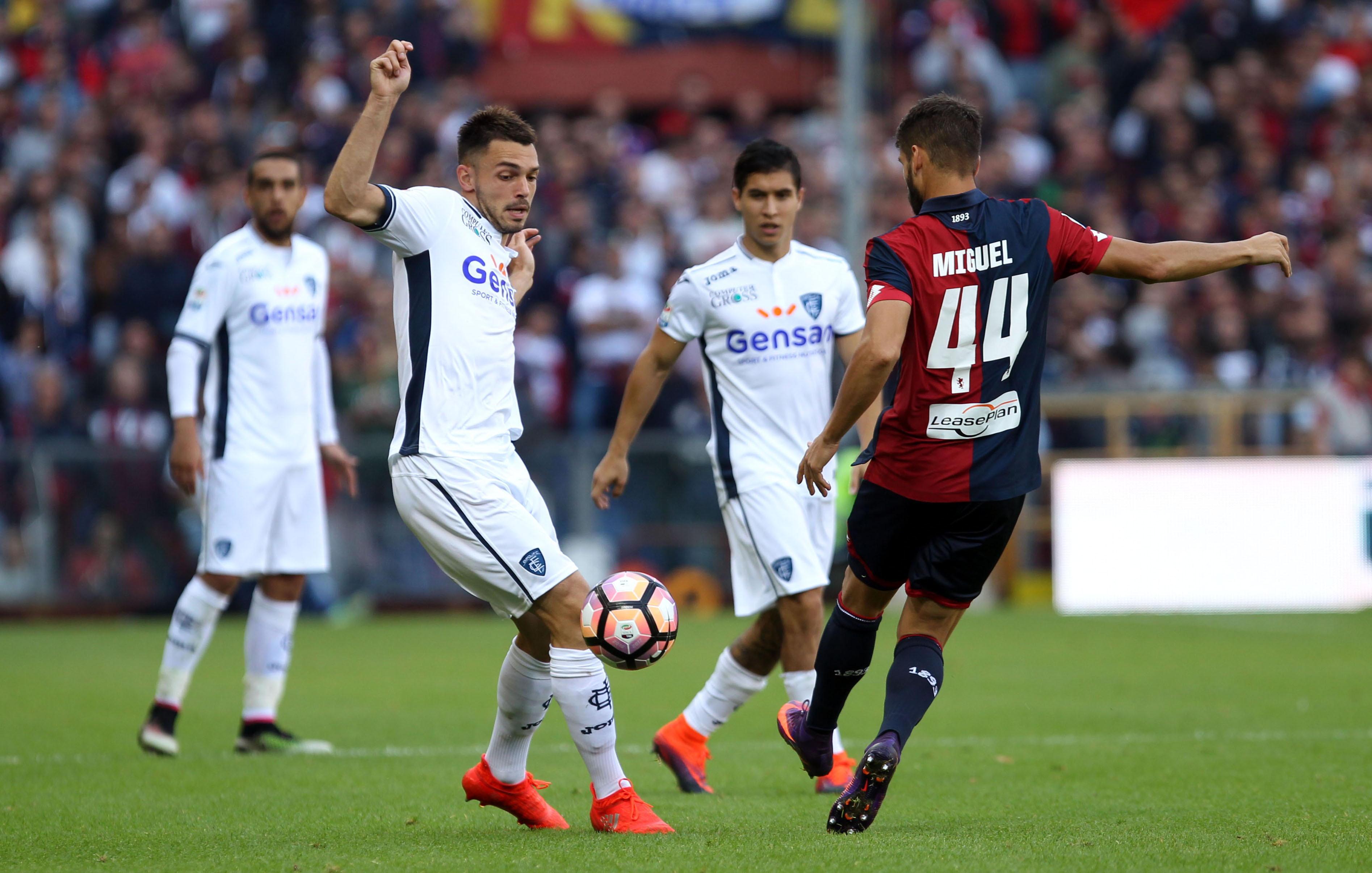 Frederic Veseli nella sfida contro il Genoa (foto agenzia Massimo Sestini)