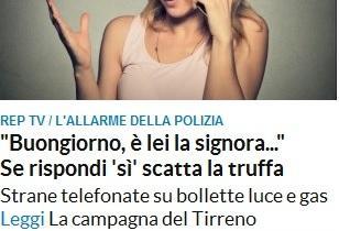 La nostra campagna sulla home page di Repubblica.it