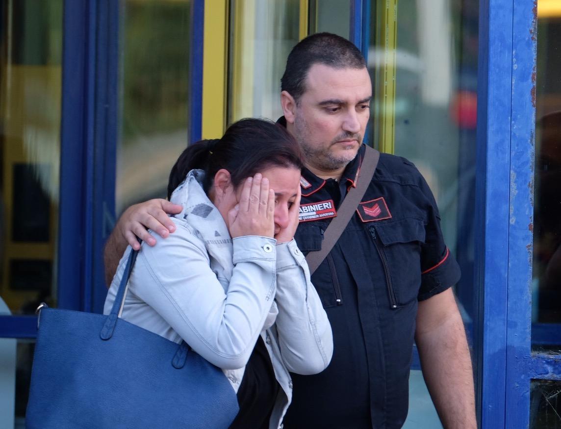 La madre della piccola Sofia Saddi (foto Rosas)