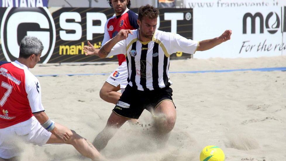La nazionale di beach soccer in Brasile