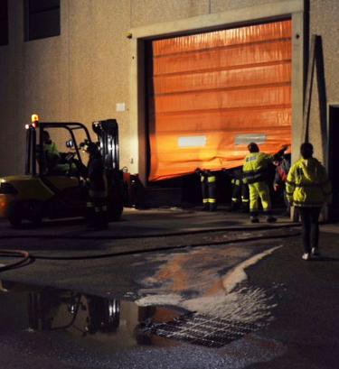 Incendio nell’impianto di trattamento di Masangionis