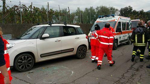 L'incidente di Balbano (foto Sernacchioli)