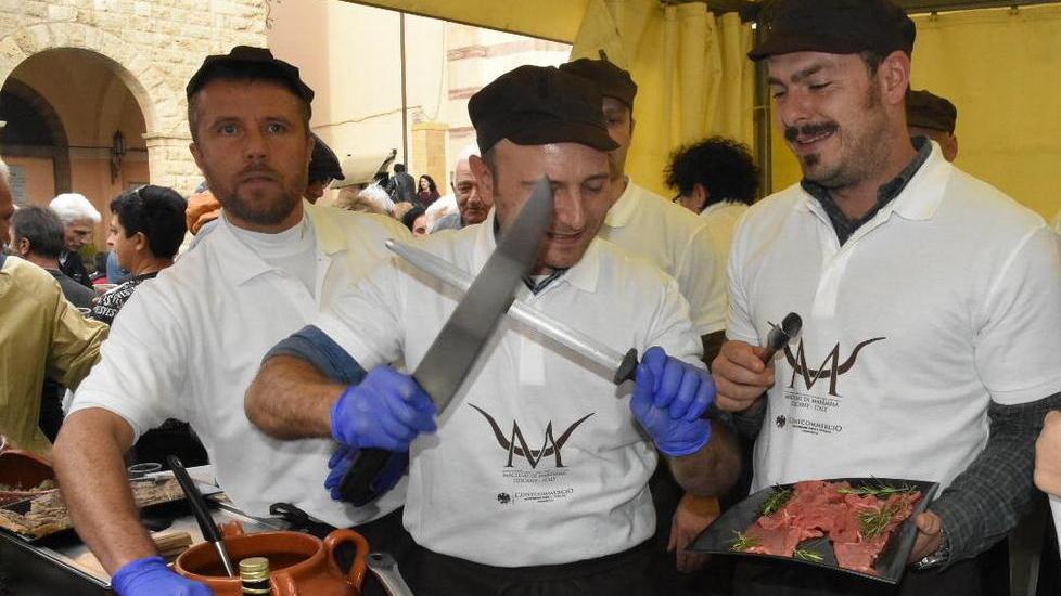 Macellai in piazza «Noi che tuteliamo le nostre carni doc»