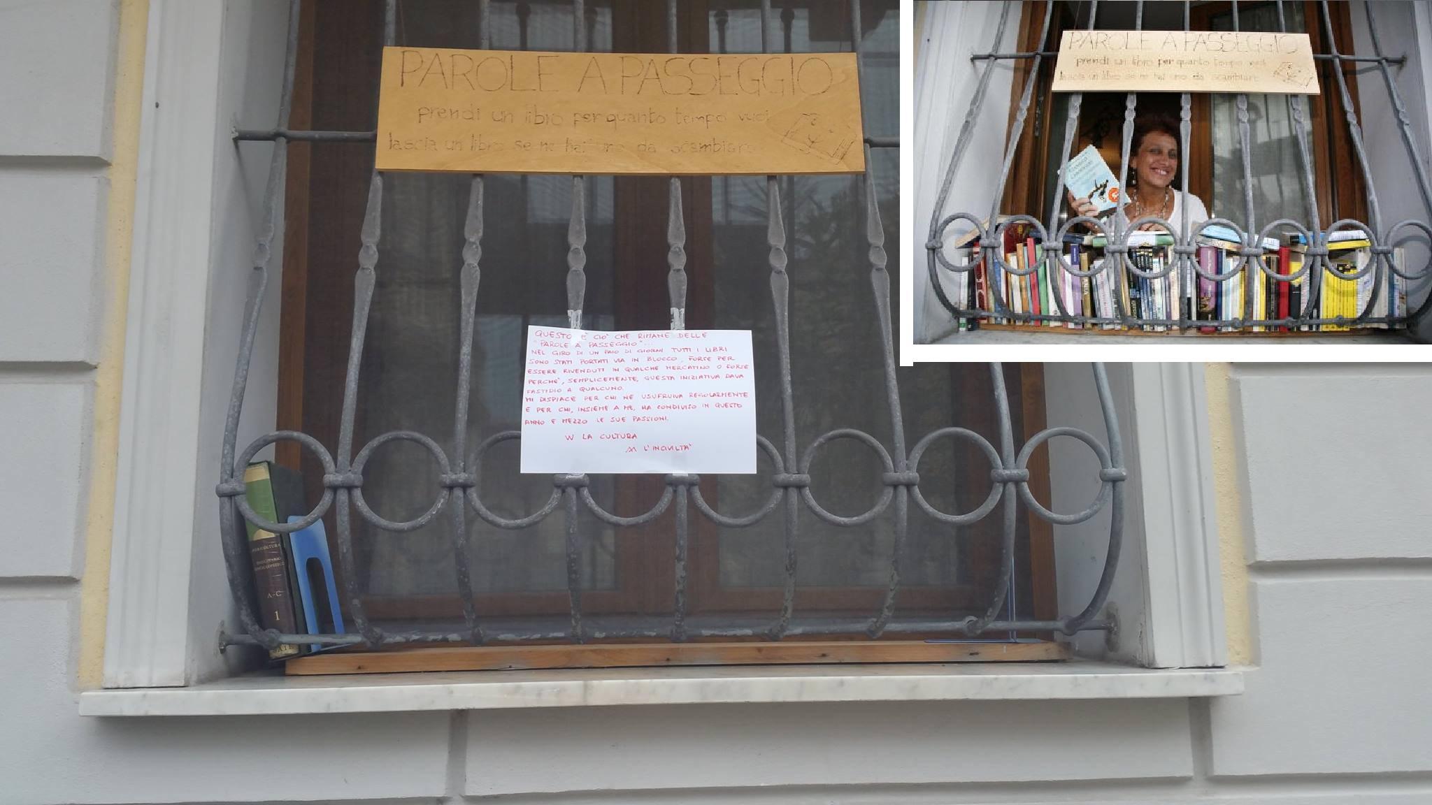 Rubati i libri della “biblioteca di strada” di Viareggio