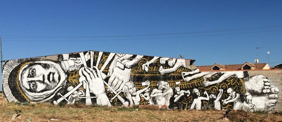 Street art: “La Madonna dell’Adesso”, il viaggio del Collettivo Fx 