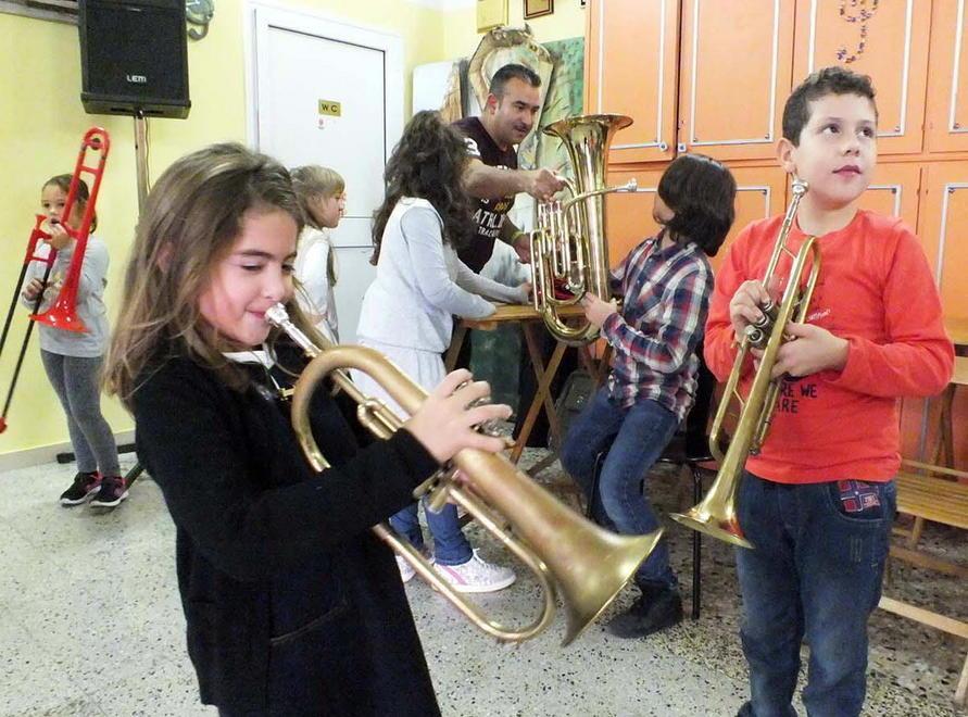 Con la Banda Galantara bambini tutti musicisti