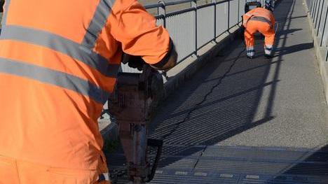 Luci per i pedoni sul Ponte di Brabau