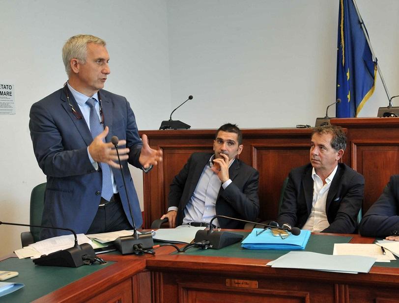 Paolo Maninchedda e Settimo Nizzi, fra di loro Giuseppe Meloni