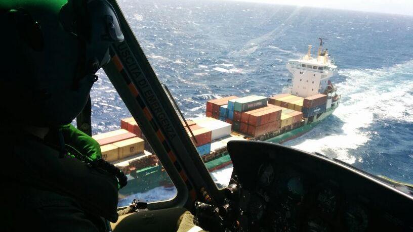 Una veduta dall'elicottero militare, immagine di repertorio