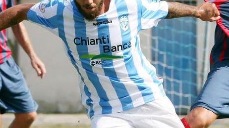 Bartolini autore del primo gol del Montecatini (Foto Nucci)