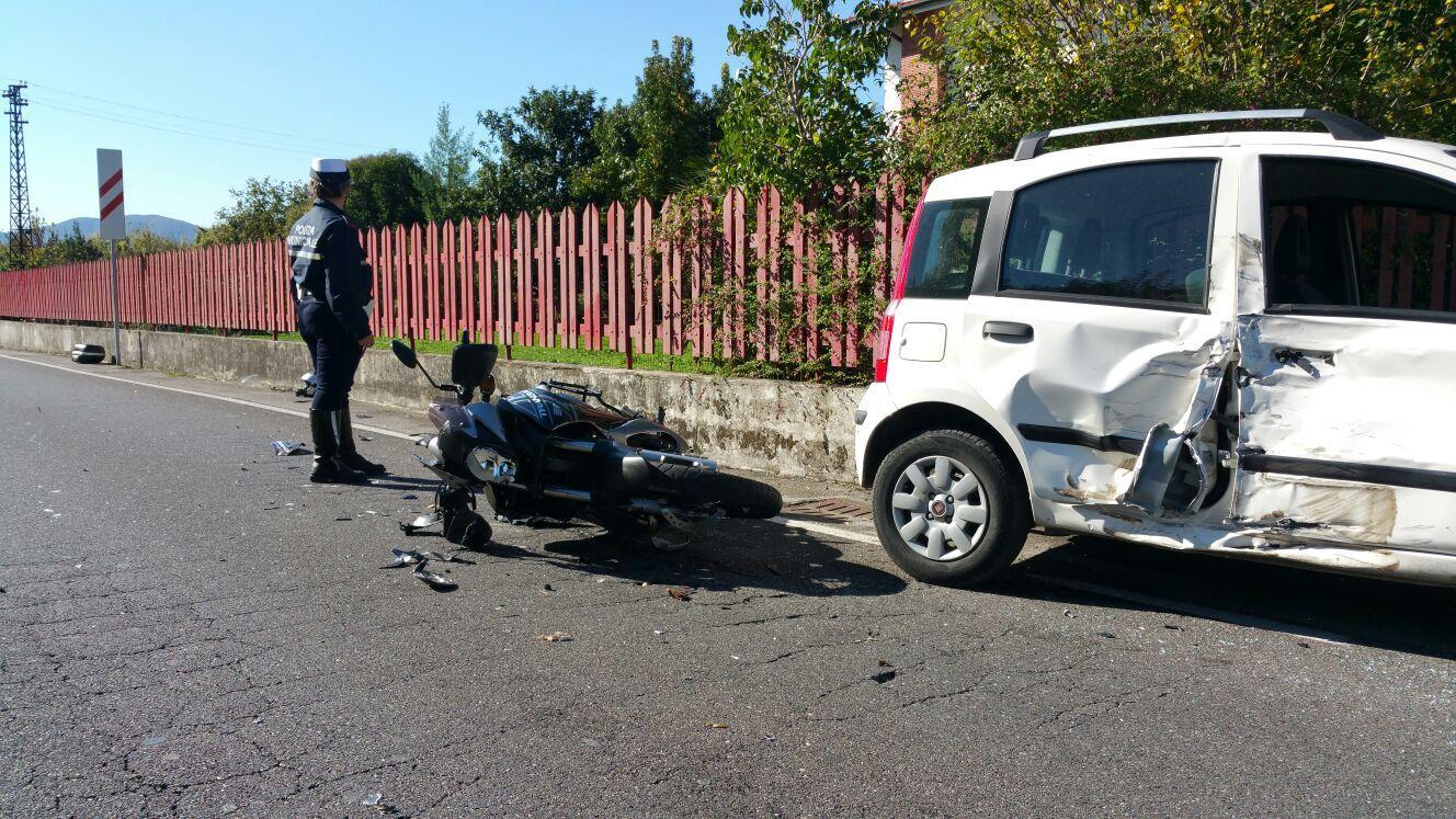 L'incidente in via delle Ville 