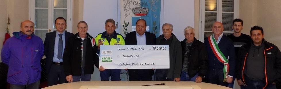 Da Casina altri aiuti ai terremotati 