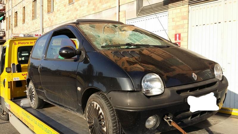 L'auto coinvolta nell'investimento
