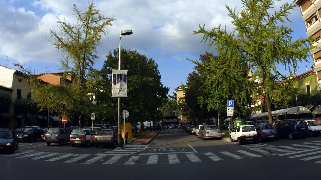Piazza XX Settembre, a Montecatini (foto Nucci)