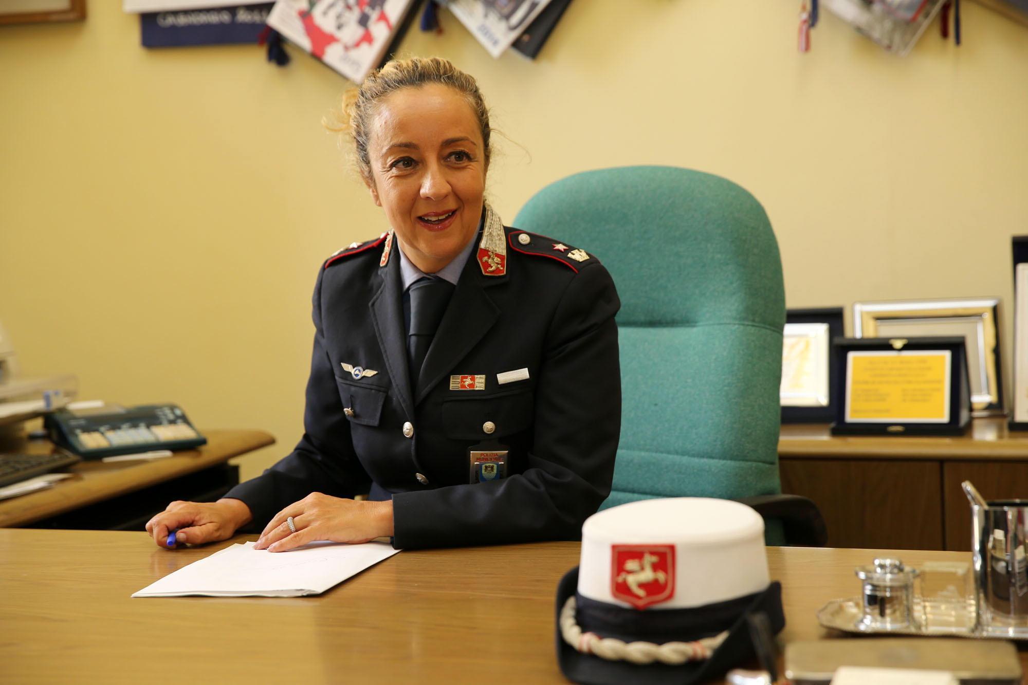 La comandante della Polizia municipale, Michela Cupini (Foto Nucci)