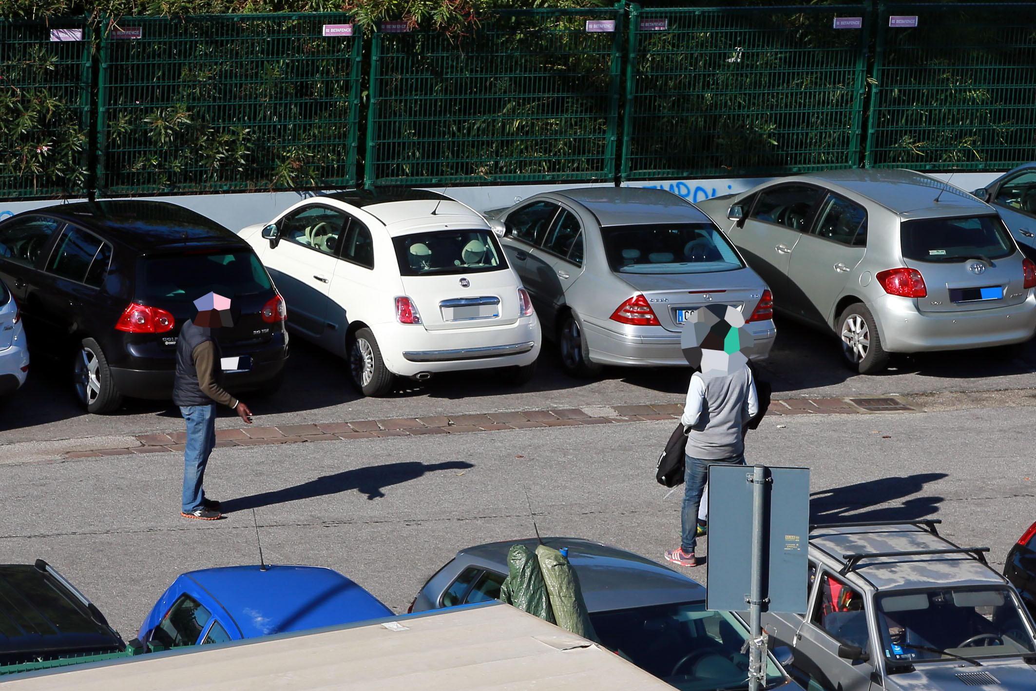 Parcheggiatori” a Empoli (Foto Agenzia Carlo Sestini)