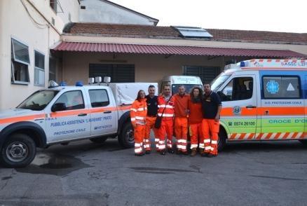 Terremoto, già in moto i volontari pratesi