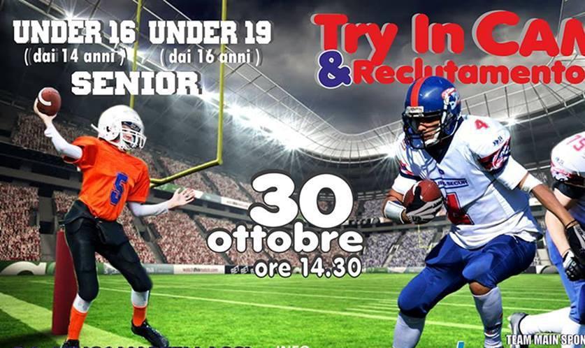Football americano, domenica l’open day