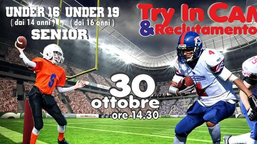Football americano, domenica l’open day