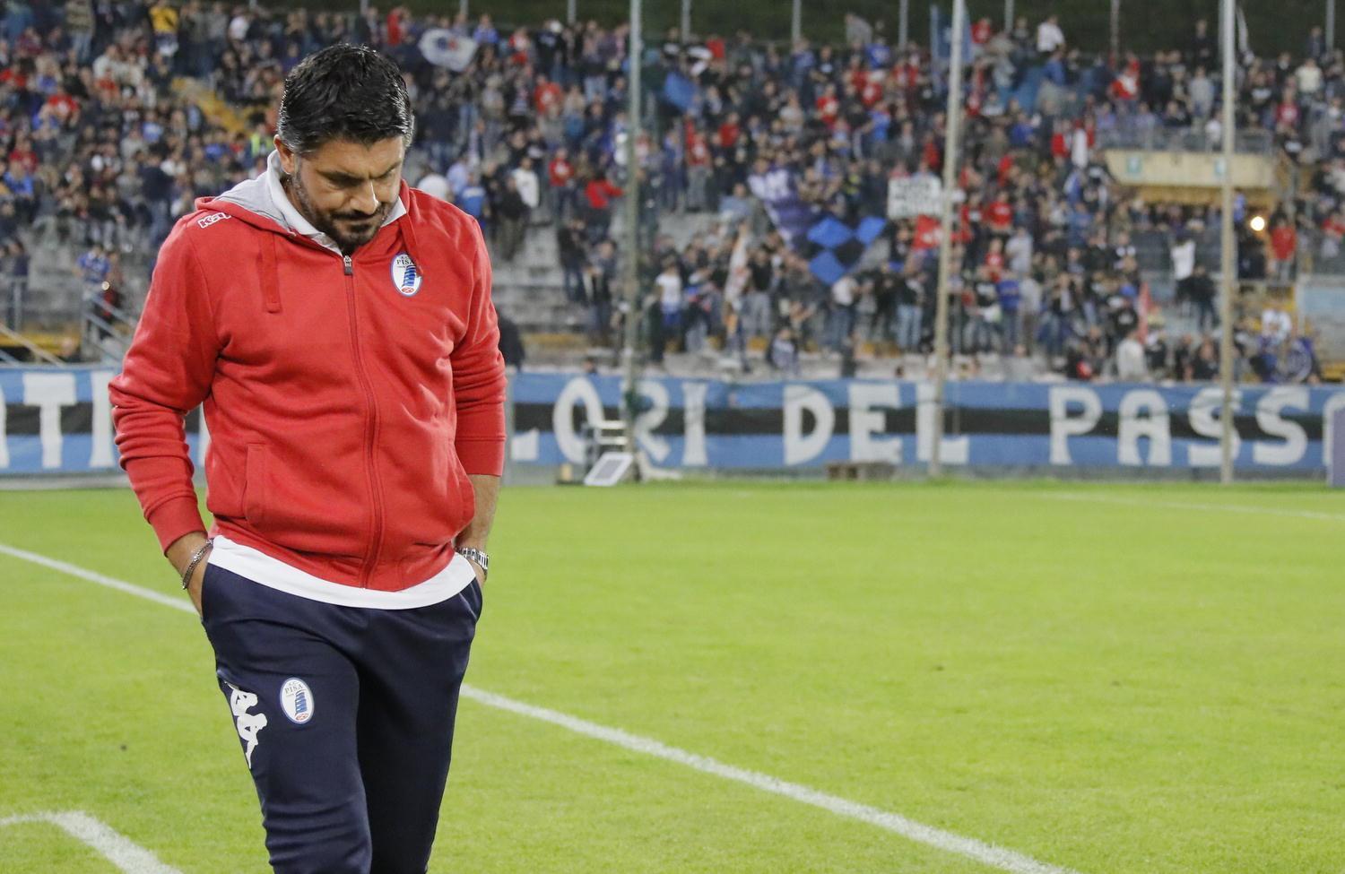Rino Gattuso pensieroso