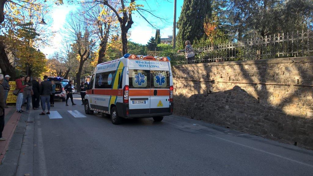 Il luogo dell'incidente a Montaione