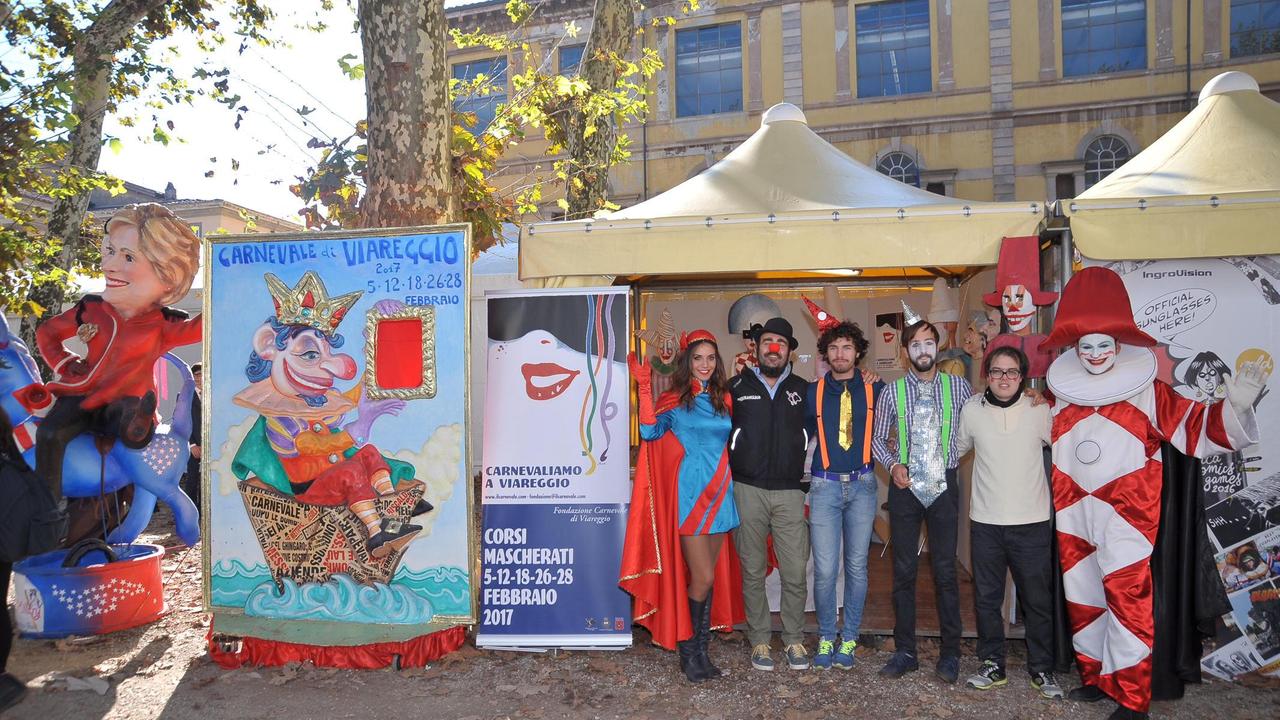 Foto di gruppo al Carnevale