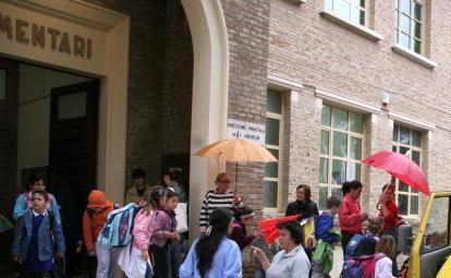 L'ingresso della scuola Solvay