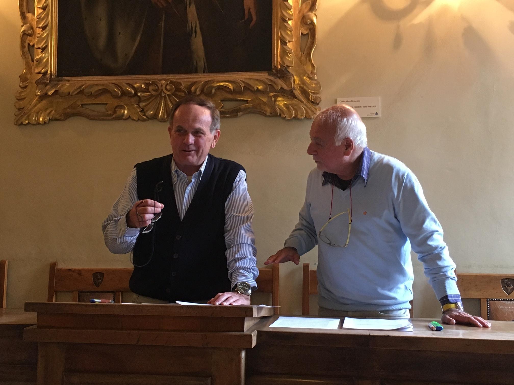 Mario Ferrari con il consigliere Luciano Rossi