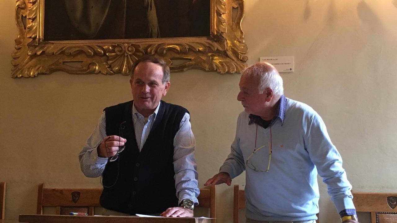Mario Ferrari con il consigliere Luciano Rossi