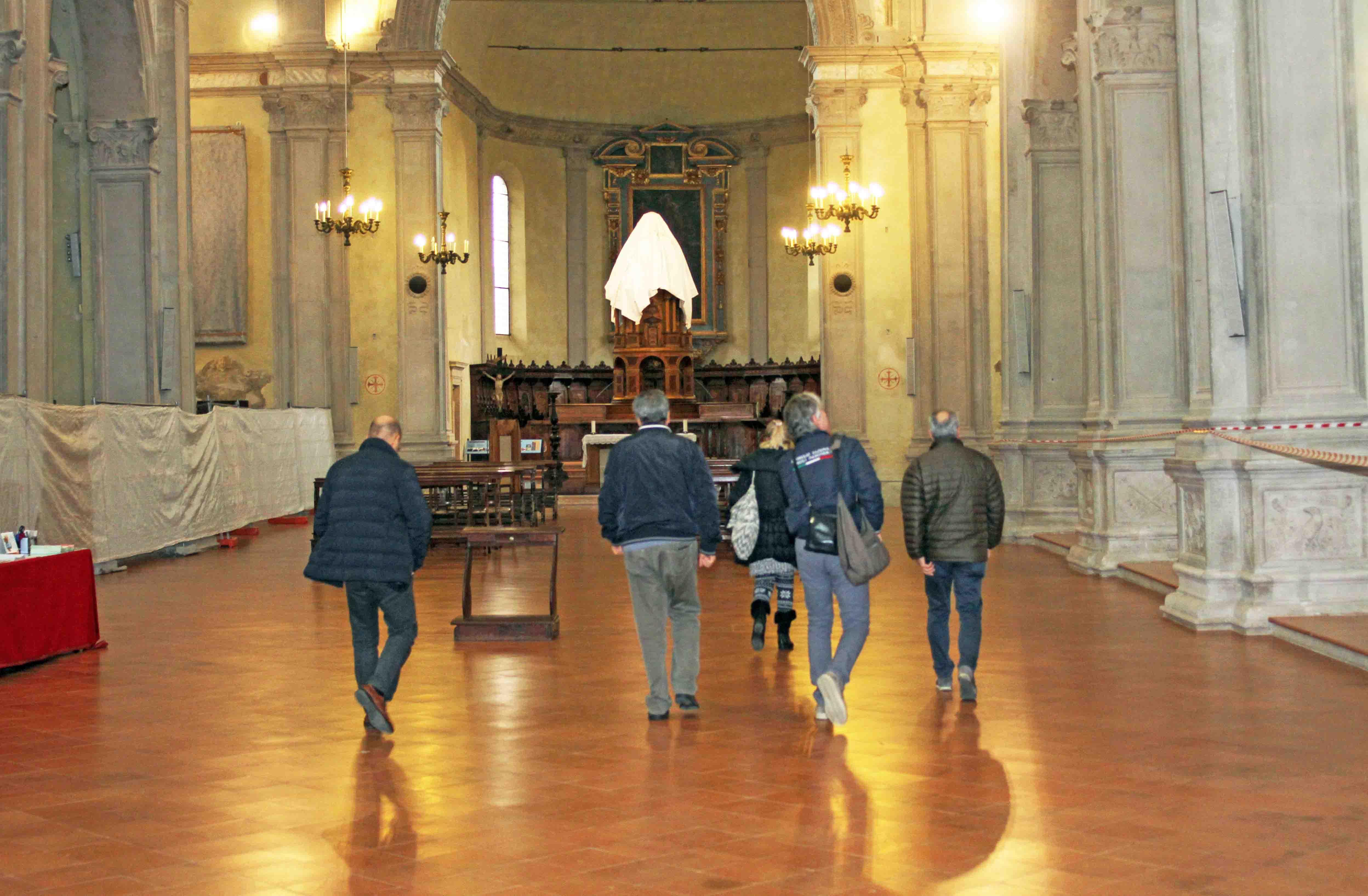 Il sopralluogo di questa mattina al tempio di San Cristoforo