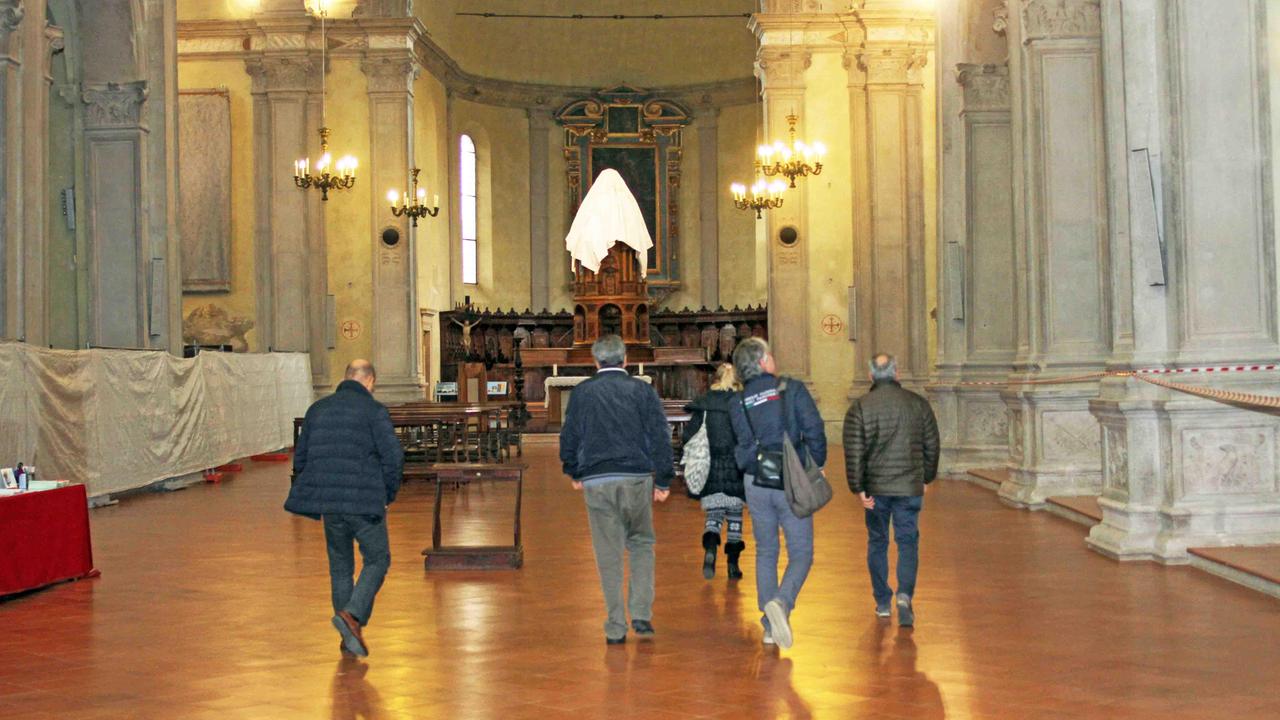 Il sopralluogo di questa mattina al tempio di San Cristoforo